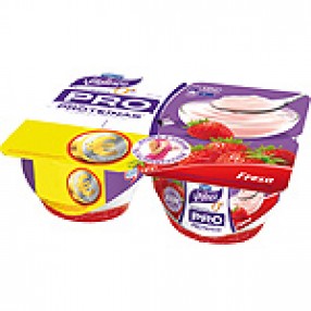 DANONE VITALINEA SATISFACCION yogur desnatado con fresa pack 4